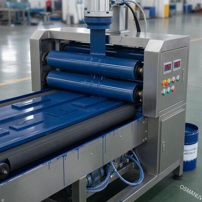 Equipo de recubrimiento de rodillos transportadores de trabajo pesado con material de recubrimiento de pintura