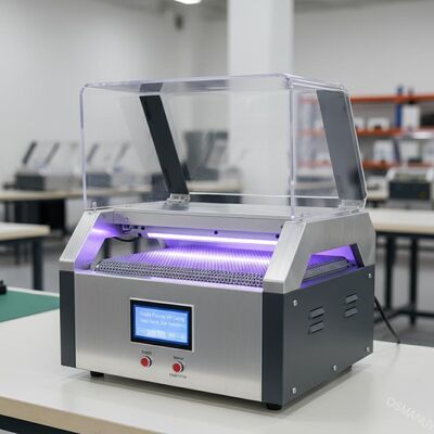 Máquina de curado UV de proceso simple para producción de lotes pequeños menos inversión