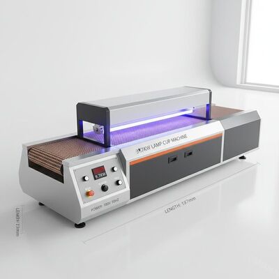 Máquina de curado de lámparas UV de 1387mm 9.7KW con voltaje de alimentación de 380V 50HZ