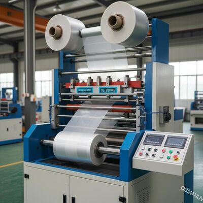 Máquina de laminado de película de 3000 kg de capacidad con velocidad de rebobinado de 0 a 100 m/min
