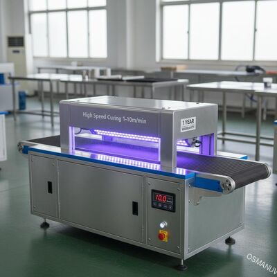 Máquina de curado de alta velocidad 1-10 m/min con LED ultravioleta 1 año