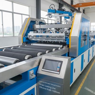 Soluciones avanzadas de automatización a medida Línea de recubrimiento de desechos Ancho efectivo 1320 mm