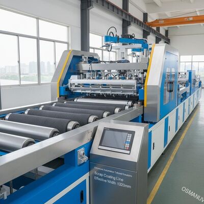 Soluciones avanzadas de automatización a medida Línea de recubrimiento de desechos Ancho efectivo 1320 mm