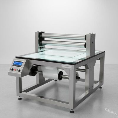 1Máquina de laminado de película de.5KW para la laminación precisa y suave de 0.03-2 mm de espesor para vidrio, acrílico, plástico, boro