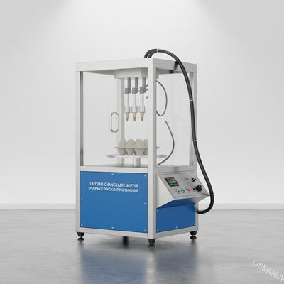 Taiyuan Changyuan boquilla usada máquina de revestimiento de moldeo de pulpa con 110 kg de peso y 400 * 400 * 500 mm de salón de pulverización