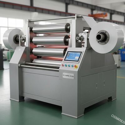 Máquina de laminación de película eléctrica de calefacción de 3000KG 25KW Sistema de control PLC