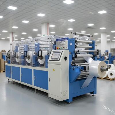 Máquina de laminado de película de rebobinado automático de alta velocidad