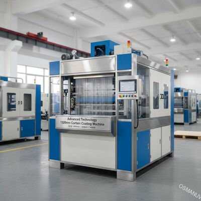 Tecnología avanzada Máquina de recubrimiento de cortinas de 1320 mm Tamaño 6000 mm × 2200 mm × 1400 mm