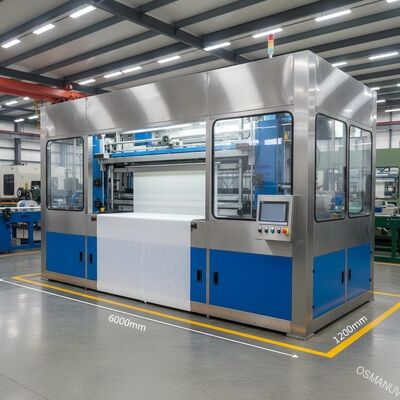 Máquina de recubrimiento de cortinas duradera con tamaño de 6000 mm × 2200 mm × 1400 mm