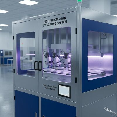 Máquina de recubrimiento UV de alta automatización para un rendimiento de recubrimiento de alta precisión