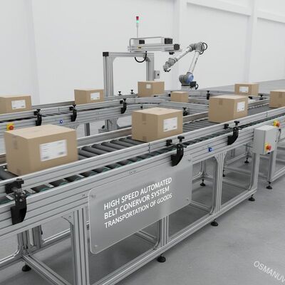 Sistema automático de transporte de cinta de alta velocidad para el transporte de mercancías