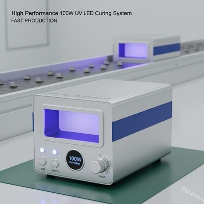 Sistema de curado de LED UV de alto rendimiento de 100W para una producción rápida