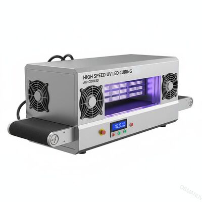 Máquina de curado de LED ultravioleta de alta velocidad 1-10 m/min con enfriamiento por aire