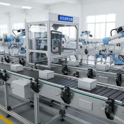 Sistema automático de transporte de cinta para la producción de alto rendimiento