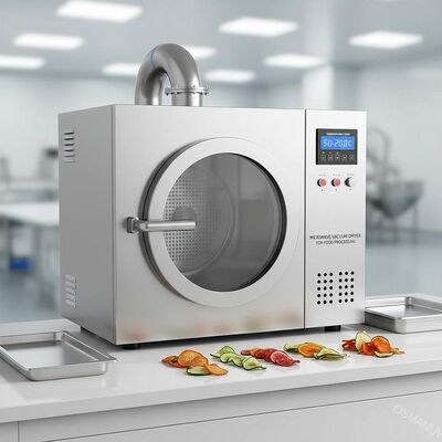 Rango de temperatura 50-200C Secador de vacío de microondas para procesamiento de alimentos