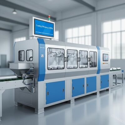 Máquina de fabricación de rodillos transportadores de alto rendimiento con eficiencia de recubrimiento ≥ 90%