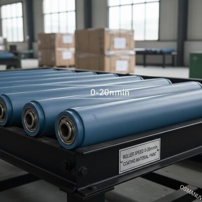 Rolos transportadores resistentes y pesados con velocidad de rodamiento de 0 a 20 m/min y pintura de material de recubrimiento