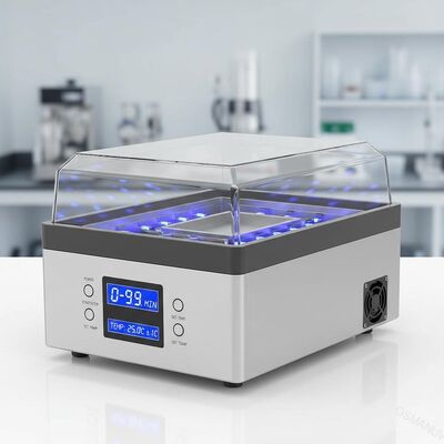 Rango de control del temporizador 0-99 min Máquina de irradiación UV con precisión de control de temperatura ±1C