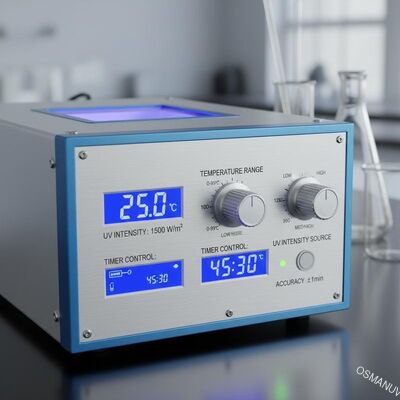 Rango de temperatura 0-99C Fuente de intensidad UV con precisión de control del temporizador ±1min