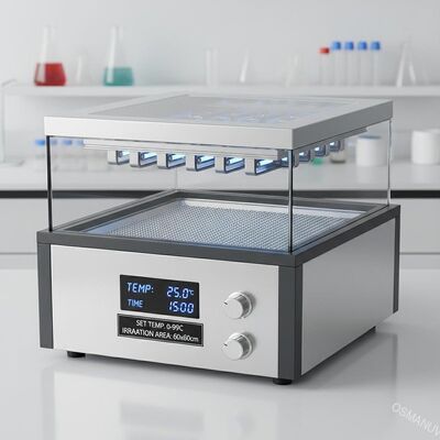 Rango de control de temperatura 0-99C Máquina de irradiación UV para y área de irradiación de 60*60cm