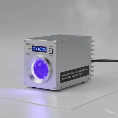 Generador de luz UV de longitud de onda de 365 nm para uso industrial con precisión de control del temporizador ±1min