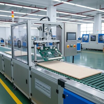 Máquina automática de torsión de tablas. Equipo de flexibilidad de panel de madera de PCB personalizable para la composición completa de la línea de producción.