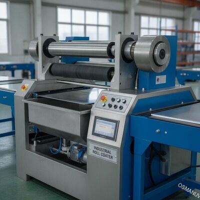 Industrial Wide-Format Roll Coater for Metal & Panel Coating – Customizable Coating Width up to 6 Feet with Reverse Roll Option
