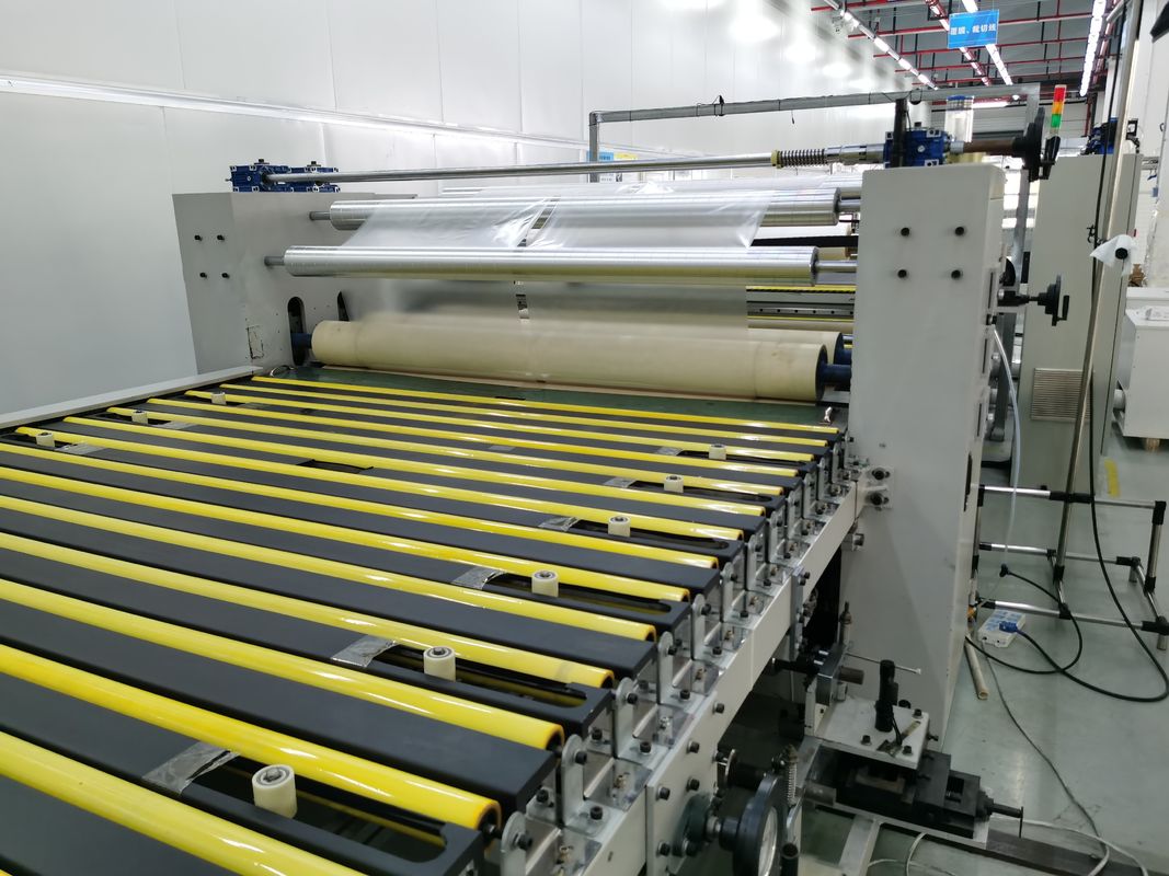 Sistema de control PLC Máquina de laminado de película 0-100m/min Velocidad de rebobinado para el rendimiento