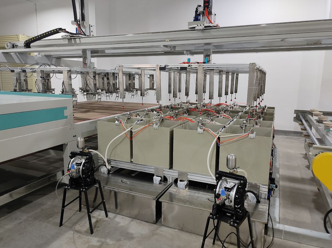 Máquina de recubrimiento rotativo 24 Estación de trabajo para la industria del embalaje de alimentos