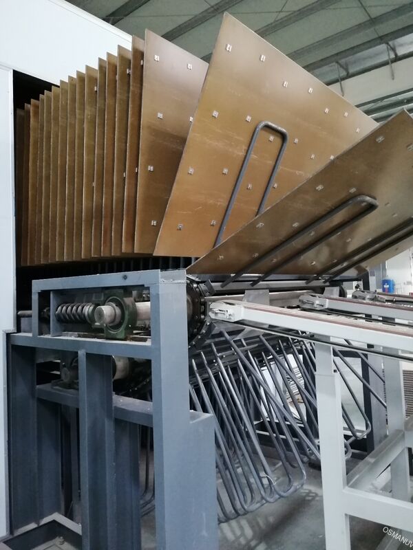 Línea de secado por aire caliente tipo plegado para productos recubiertos – Diseño compacto, longitud y zonas de temperatura personalizables