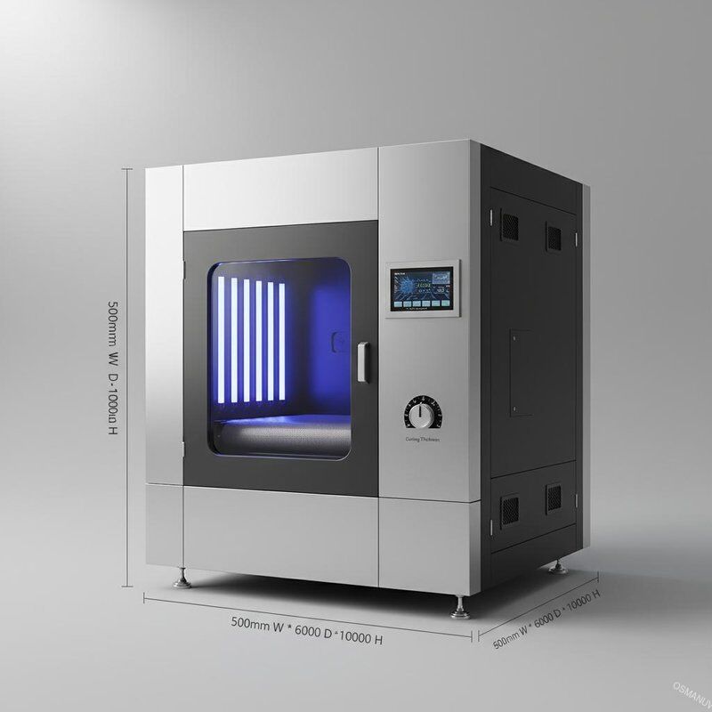 Máquina de curado UV de control PLC 0,2-50 mm espesor de curado 500 mm * 600 mm * 1000 mm dimensiones