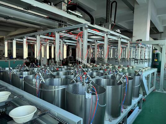 High-Speed 24-Station Rotary Spin Coating Line for Pulp Molding Food Tray Waterproofing