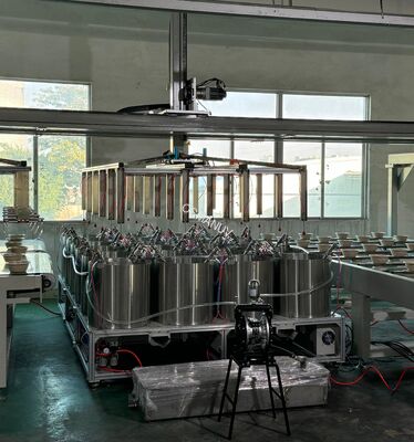 12-Station Spin Coating Line for Bagasse Tableware with Integrated Coating and Drying Production System