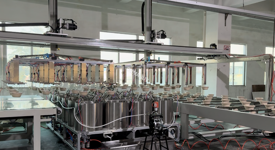 Modular High‑Throughput Rotary Spin Coating Production Line for Pulp Molded Internal Barriers