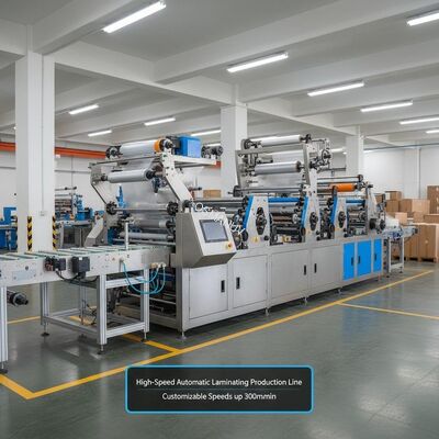 High-Speed Automatic Laminating Production Line for Flexible Packaging | Customizable Speeds up to 300m/min