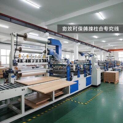 Furniture Board Wear-Resistant Film Laminating Production Line with High Efficiency