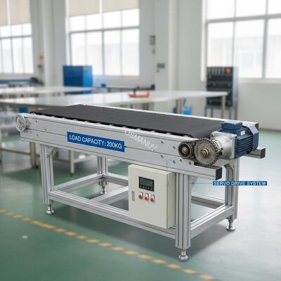 200kg Load Capacity Conveyor Belt Machine with Rubber Belt and Servo Motor