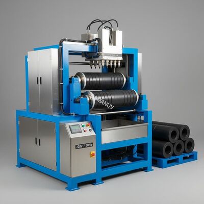 220V/50Hz Conveyor Roller Manufacturing Machine with Max Coating Thickness of 0.2-3mm