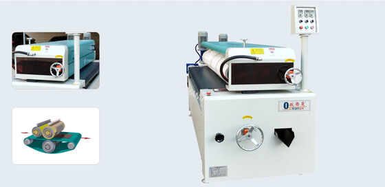 W620mm 3.75KW Roller Coating Equipment / Uv Coating Machine For Wood