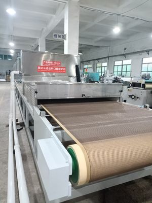 Línea de producción de secado de microondas de pintura a base de agua Servo motor
