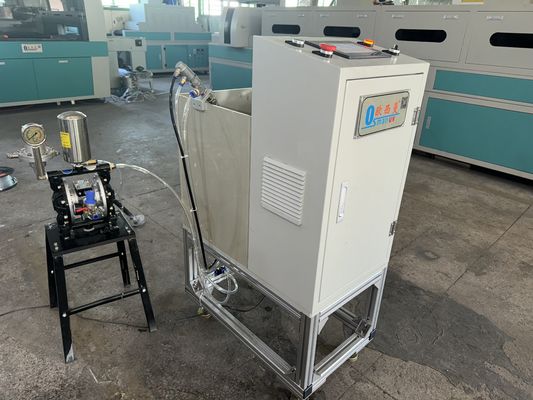 Revestidor de giro de una sola estación para contenedores de alimentos de celulosa moldeada ¢ Diseño de plataforma de banco con accesorios personalizables para I + D y producción de pequeños lotes
