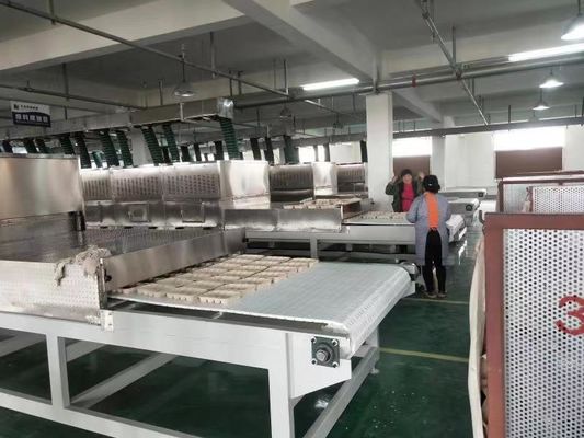W1320mm 10m/min Equipo de secado por microondas para comida para el almuerzo