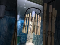 Máquina de recubrimiento UV para madera con rodillo de transporte de 650 mm de ancho