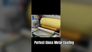Máquina de recubrimiento con rodillo de chapa de metal de alto brillo